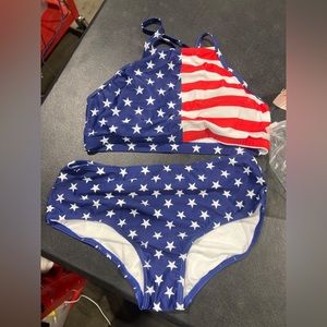 American Flag Small swimsuit